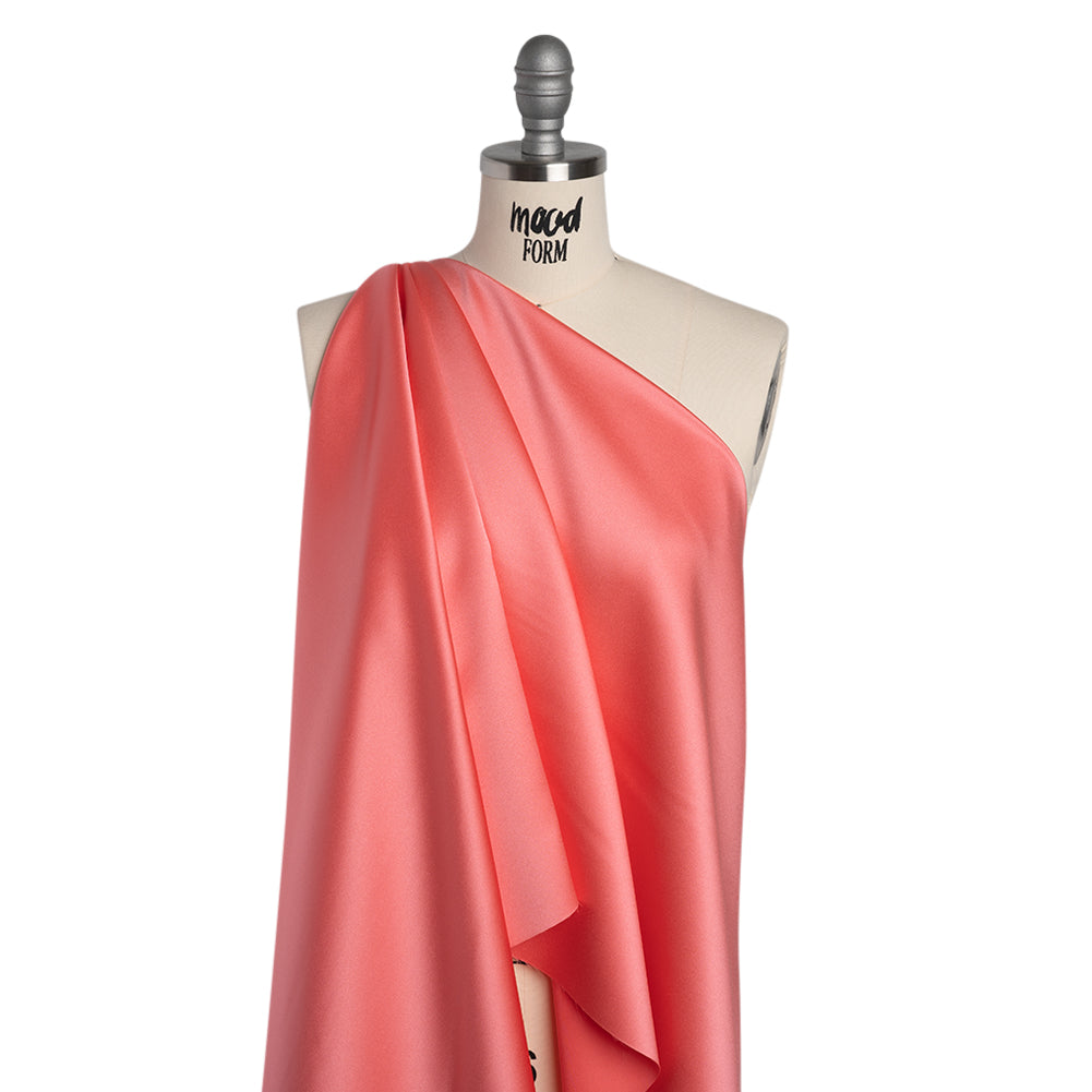 Polyester Satin - Fiesta Coral - Reverie Collection Polyester Satin - Fiesta Coral - Reverie Collection