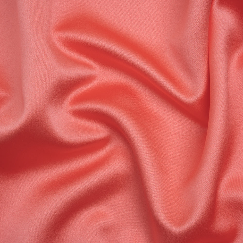 Polyester Satin - Fiesta Coral - Reverie Collection Polyester Satin - Fiesta Coral - Reverie Collection