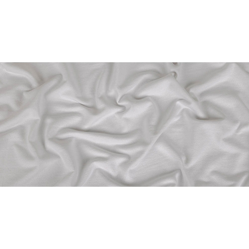 White Cotton Blend French Terry - Full White Cotton Blend French Terry - Full