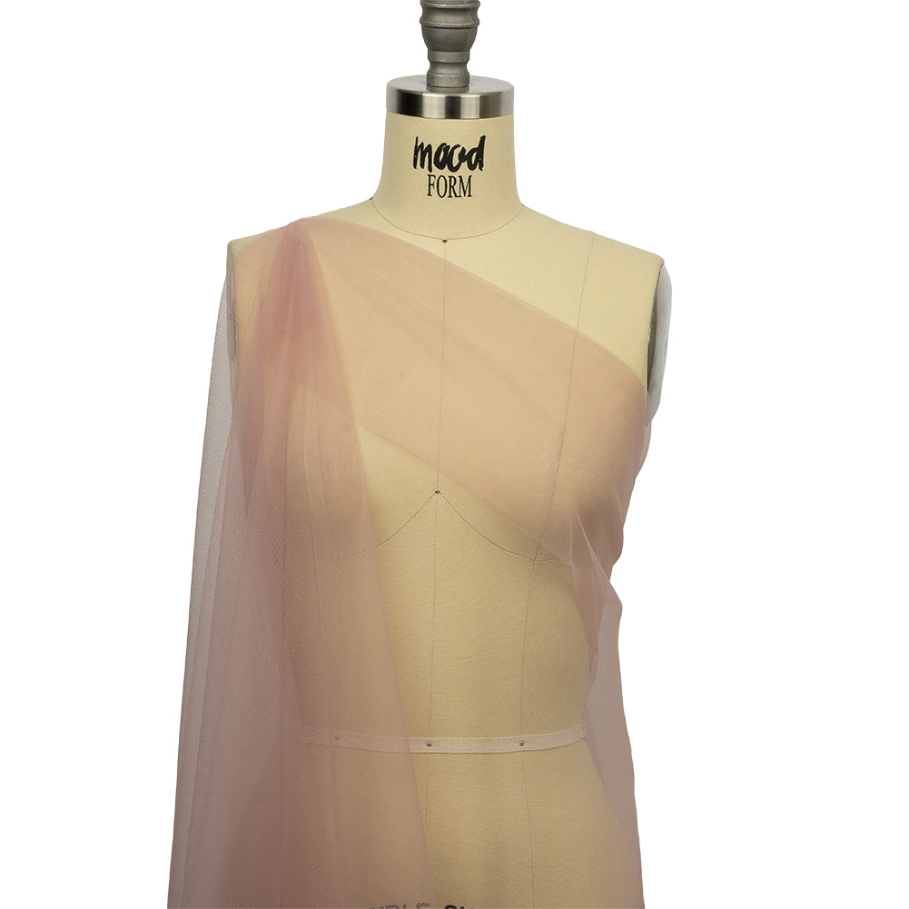 Leonardo Dusty Pink Soft Nylon Tulle - Detail Leonardo Dusty Pink Soft Nylon Tulle - Detail