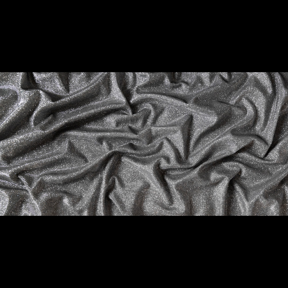 Andromeda Dark Silver Two-Tone Galaxy Lame - Folded Andromeda Dark Silver Two-Tone Galaxy Lame - Folded