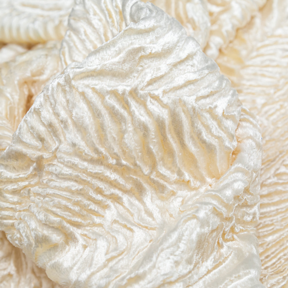 Premium Sweet Corn Woodgrain Faux Persian Lamb Fur - Full Premium Sweet Corn Woodgrain Faux Persian Lamb Fur - Full