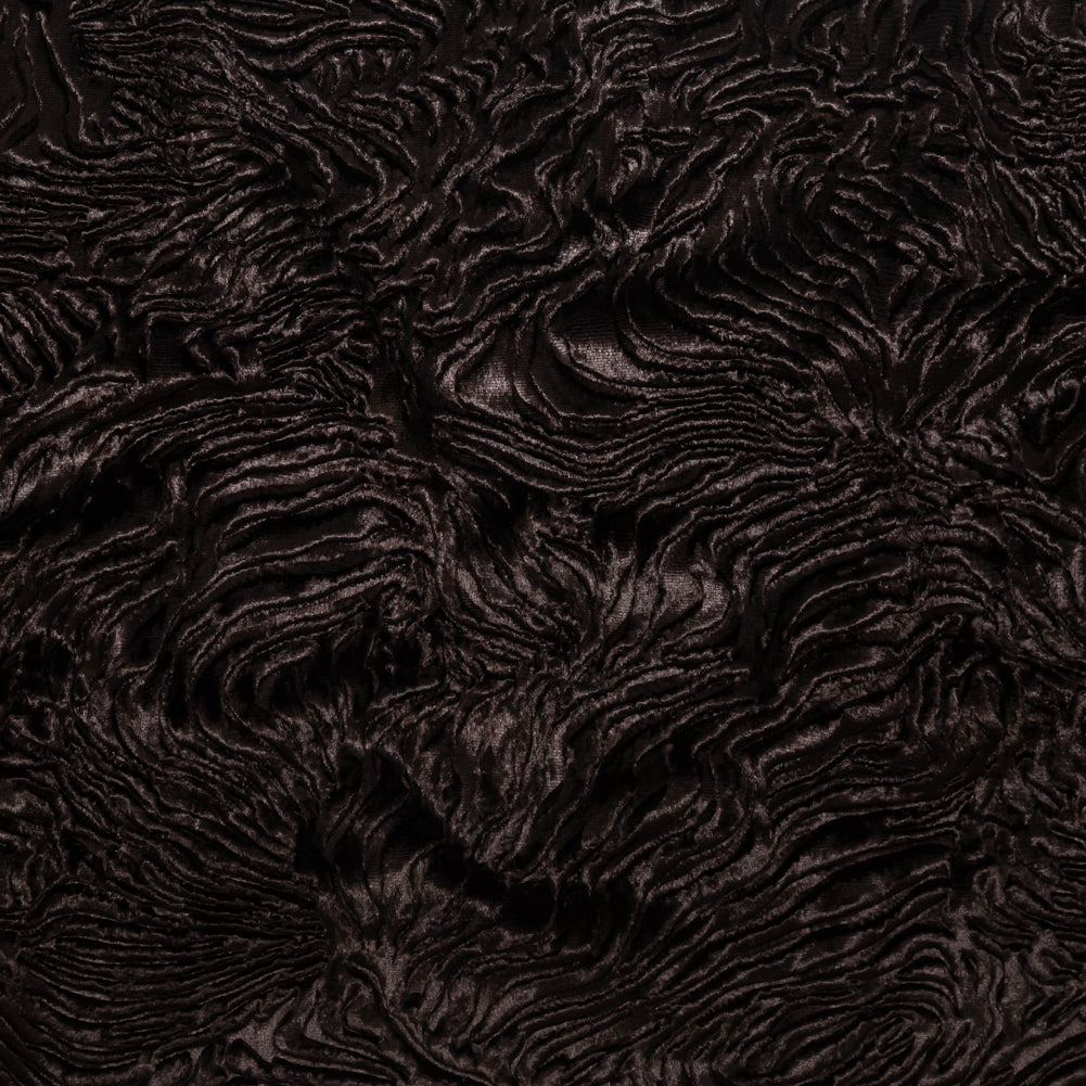 Premium Brown Woodgrain Faux Persian Lamb Fur Premium Brown Woodgrain Faux Persian Lamb Fur