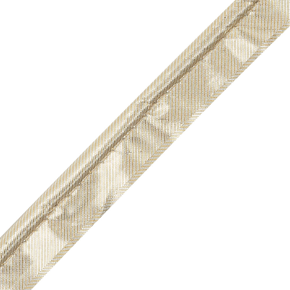 Italian Gold Metallic Piping with Lip - 0.625 - Detail Italian Gold Metallic Piping with Lip - 0.625 - Detail