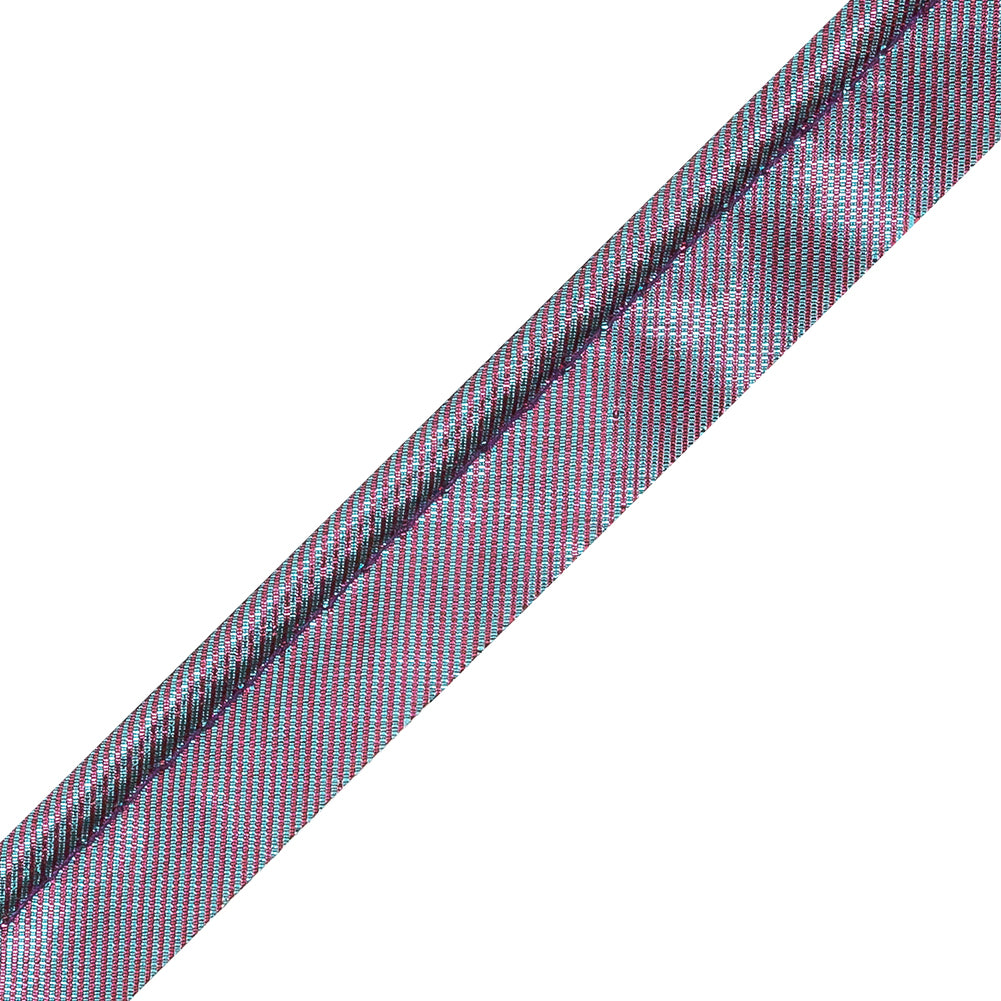 Italian Purple Metallic Piping with Lip - 0.625" Detail Italian Purple Metallic Piping with Lip - 0.625" Detail