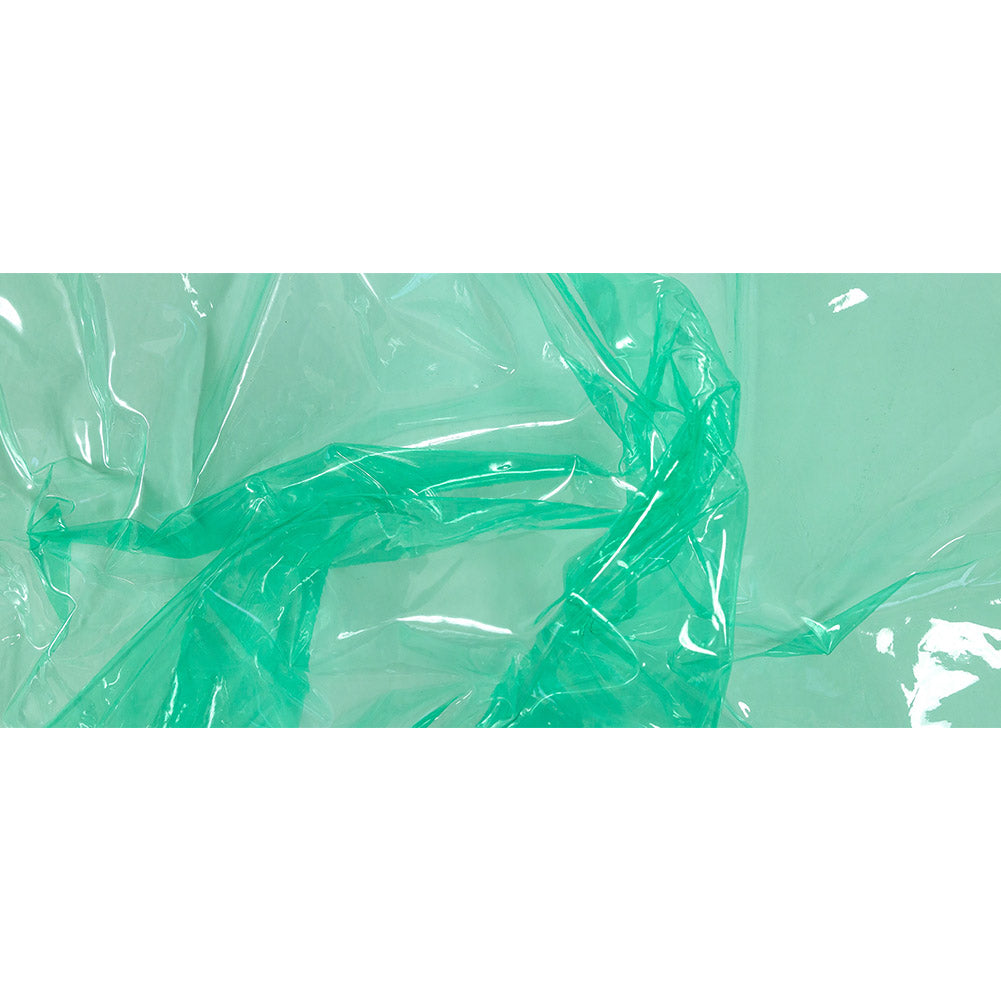 Aqua-Tinted Clear Vinyl - 10 Gauge - Farbe Collection Folded Aqua-Tinted Clear Vinyl - 10 Gauge - Farbe Collection Folded