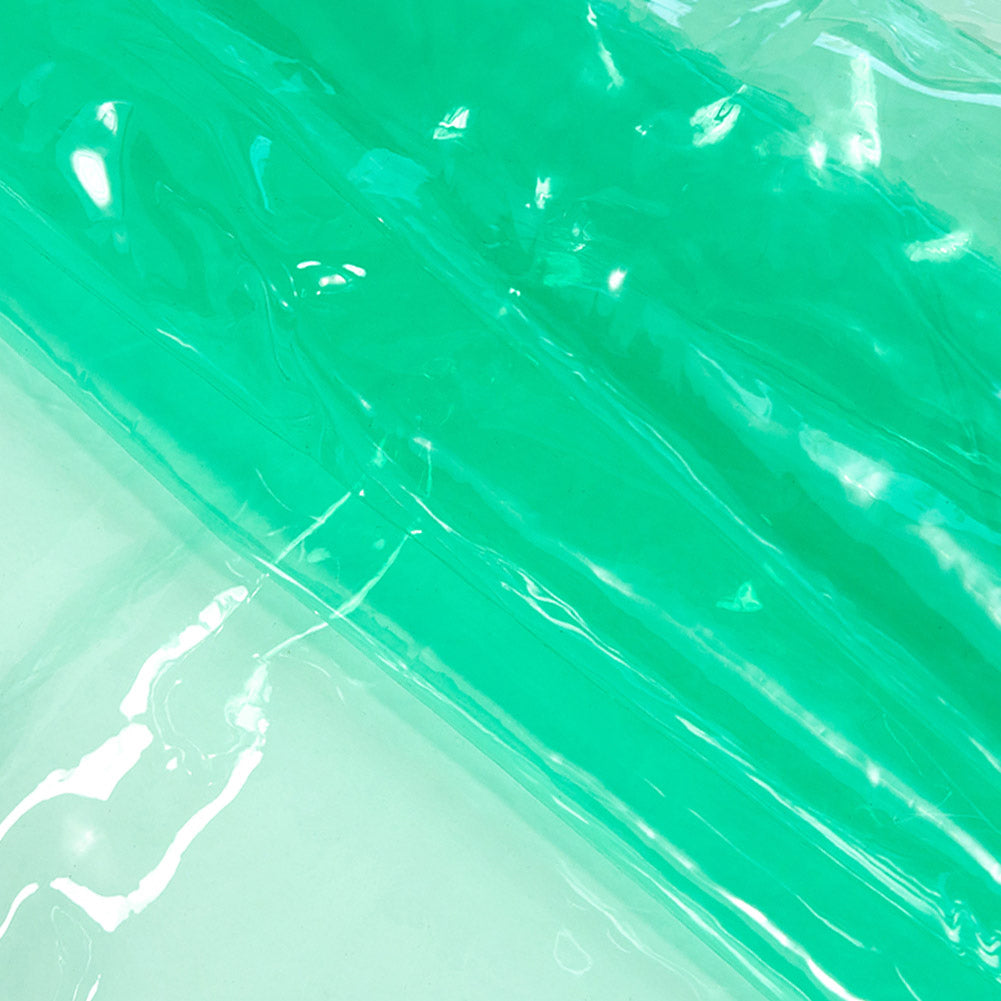 Aqua-Tinted Clear Vinyl - 10 Gauge - Farbe Collection Detail Aqua-Tinted Clear Vinyl - 10 Gauge - Farbe Collection Detail