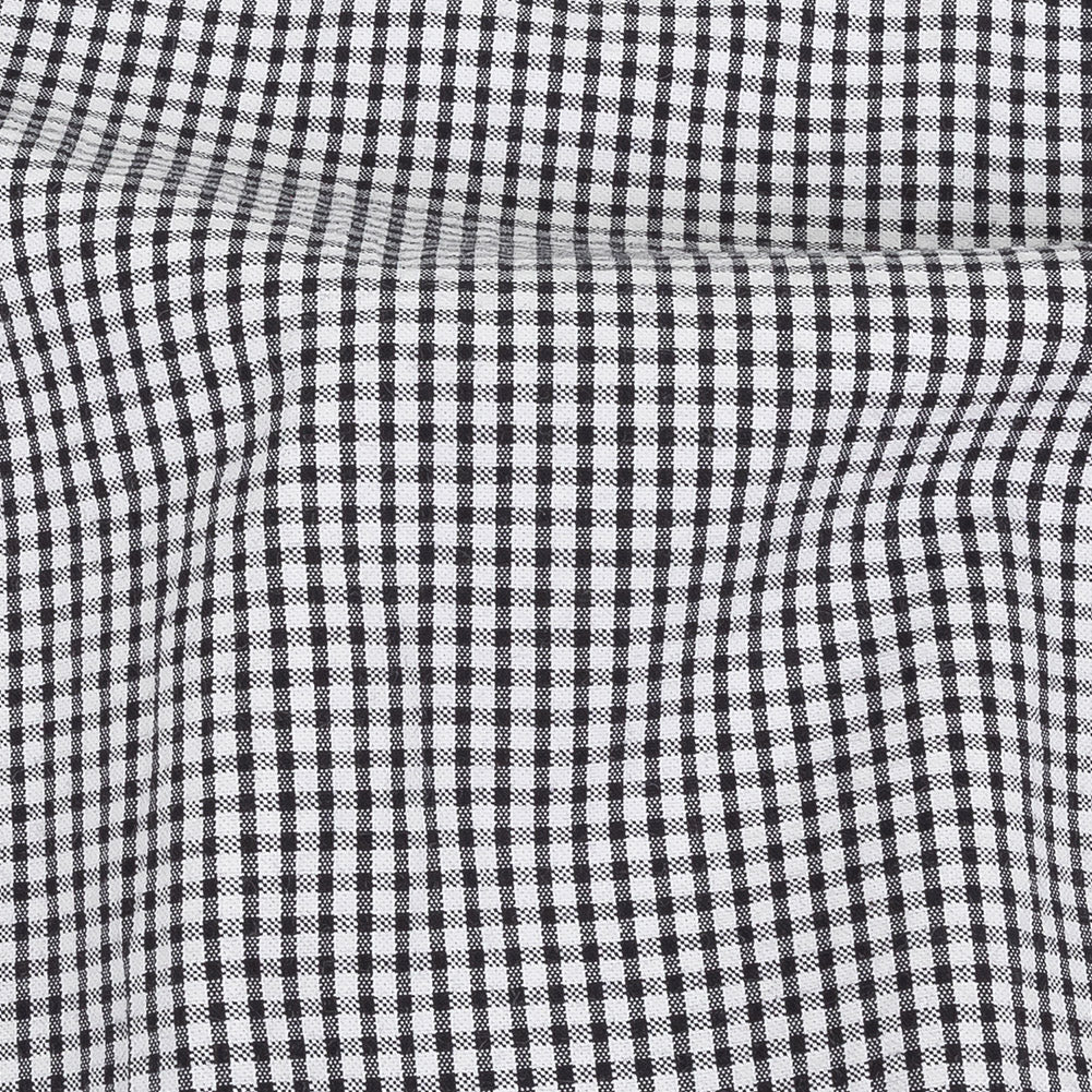 Olinda Black Gingham Organic Cotton Seersucker - Full Olinda Black Gingham Organic Cotton Seersucker - Full