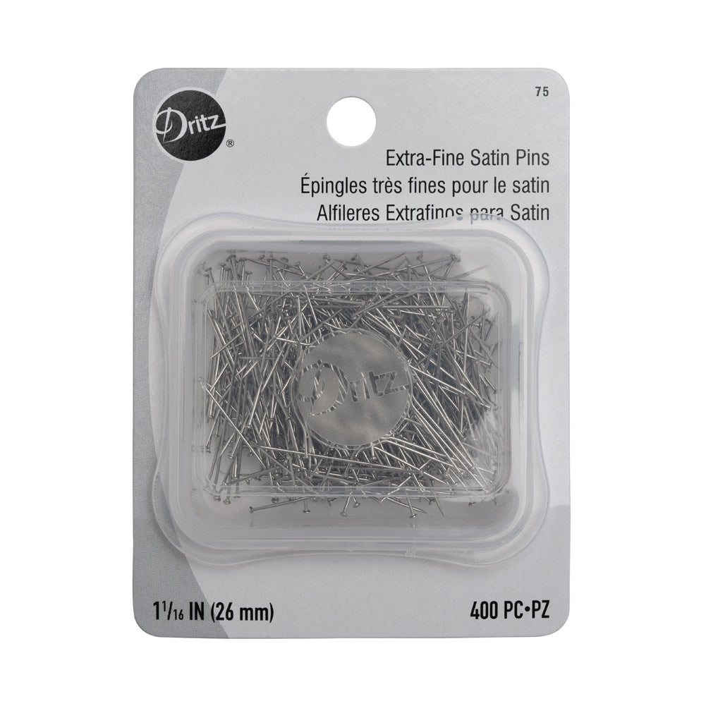 Dritz Extra-Fine Satin Pins Size 17 - 1-1/16" - 400 ct Dritz Extra-Fine Satin Pins Size 17 - 1-1/16" - 400 ct