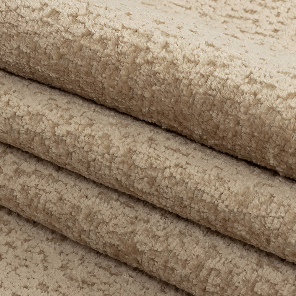 Crypton Hesse Camel Tactile Polyester Chenille - Folded Crypton Hesse Camel Tactile Polyester Chenille - Folded