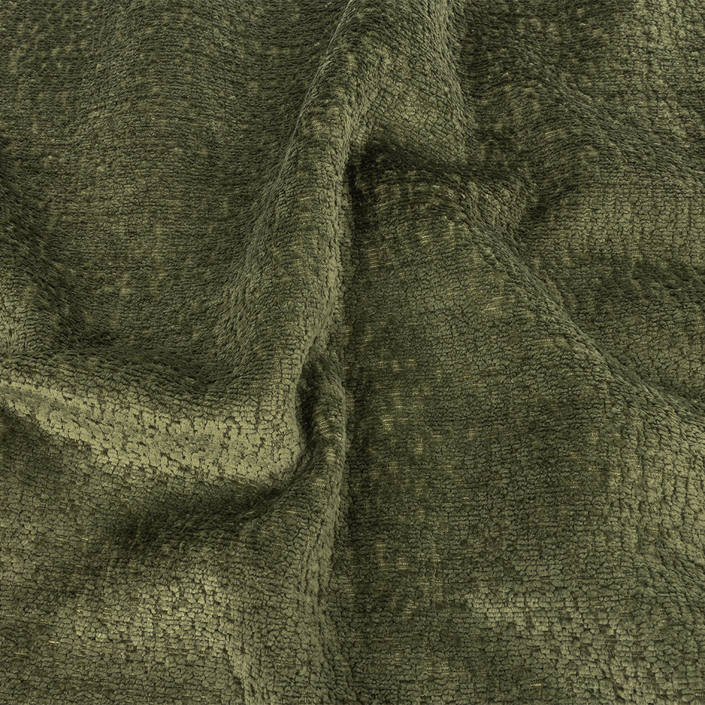 Crypton Hesse Green Tactile Polyester Chenille Crypton Hesse Green Tactile Polyester Chenille