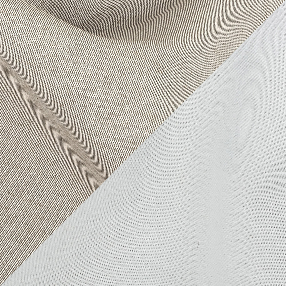 Khaki and White Reversible Double Wide Twill Detail Khaki and White Reversible Double Wide Twill Detail
