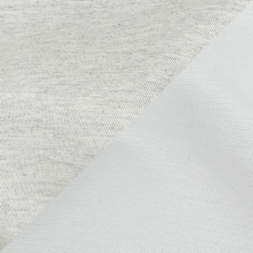 Heathered Gray and White Reversible Double Wide Twill Detail Heathered Gray and White Reversible Double Wide Twill Detail