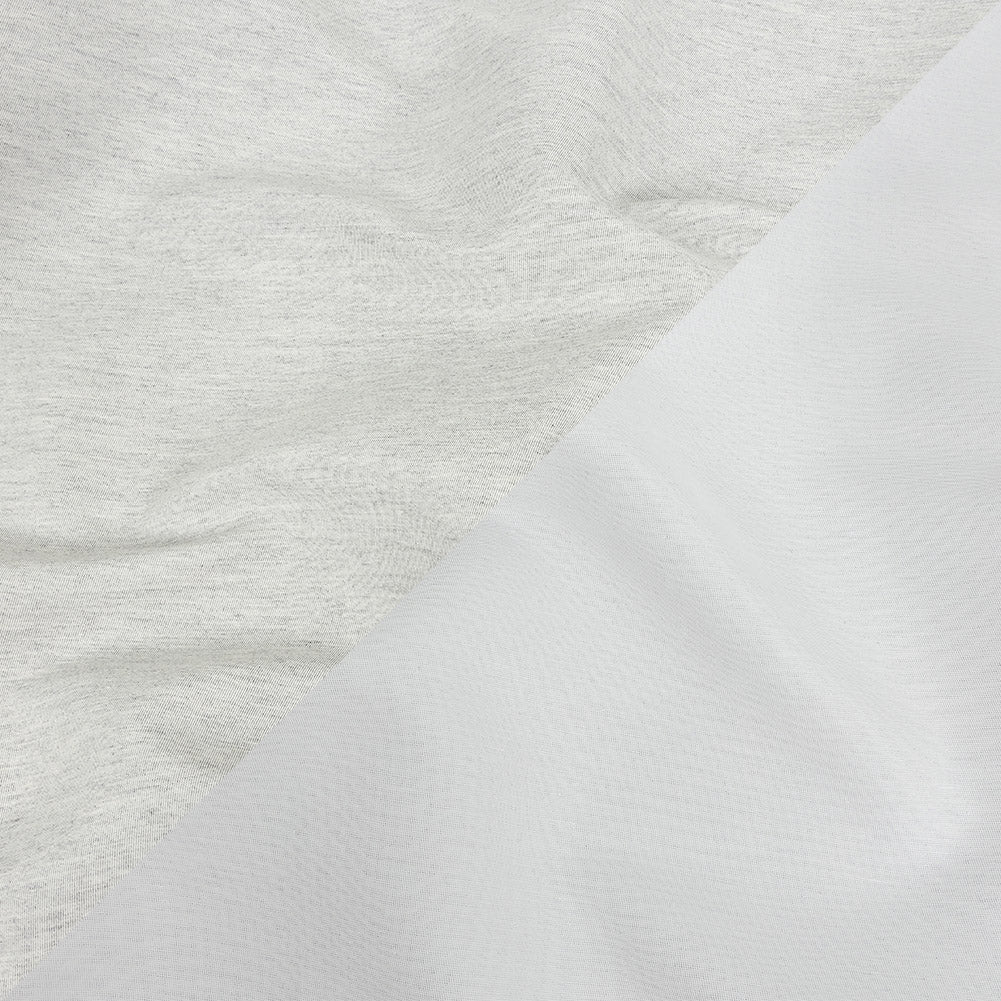 Heathered Gray and White Reversible Double Wide Twill Heathered Gray and White Reversible Double Wide Twill