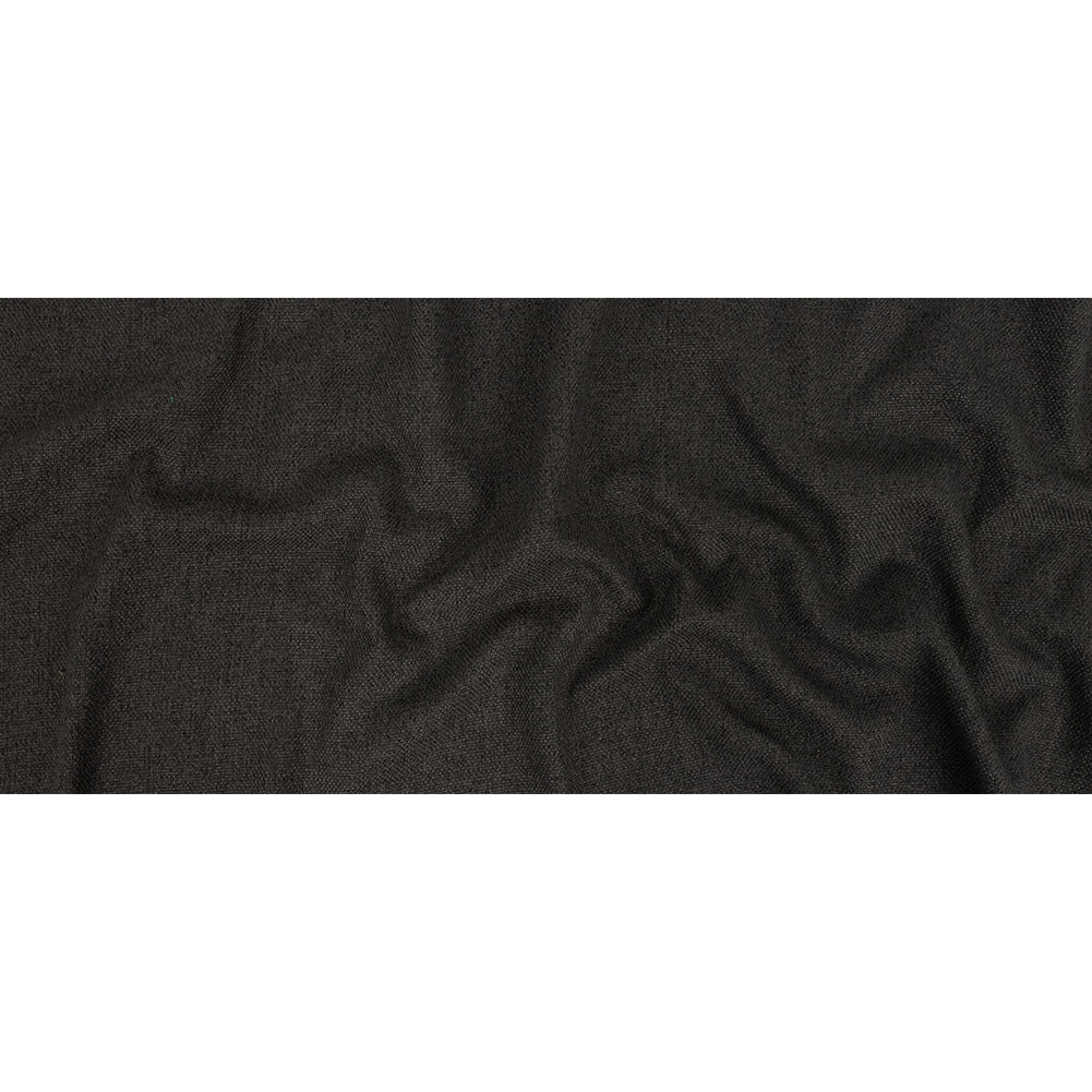 Dark Charcoal Basketwoven Polyester and Cotton Home Decor Fabric - Full Dark Charcoal Basketwoven Polyester and Cotton Home Decor Fabric - Full