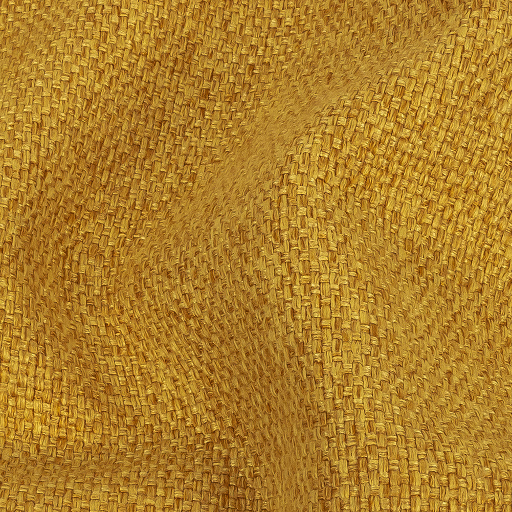Mustard Basketwoven Polyester and Cotton Home Decor Fabric Detail Mustard Basketwoven Polyester and Cotton Home Decor Fabric Detail