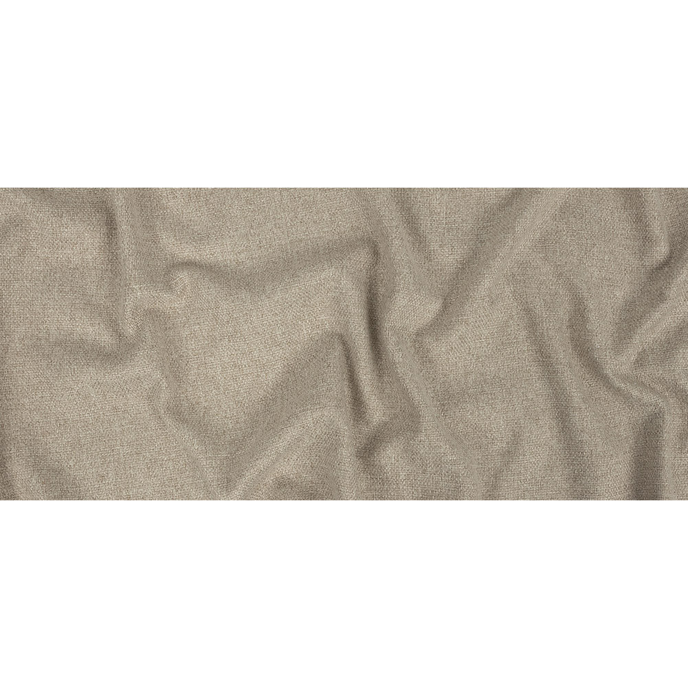 Light Beige Basketwoven Polyester and Cotton Home Decor Fabric - Full Light Beige Basketwoven Polyester and Cotton Home Decor Fabric - Full
