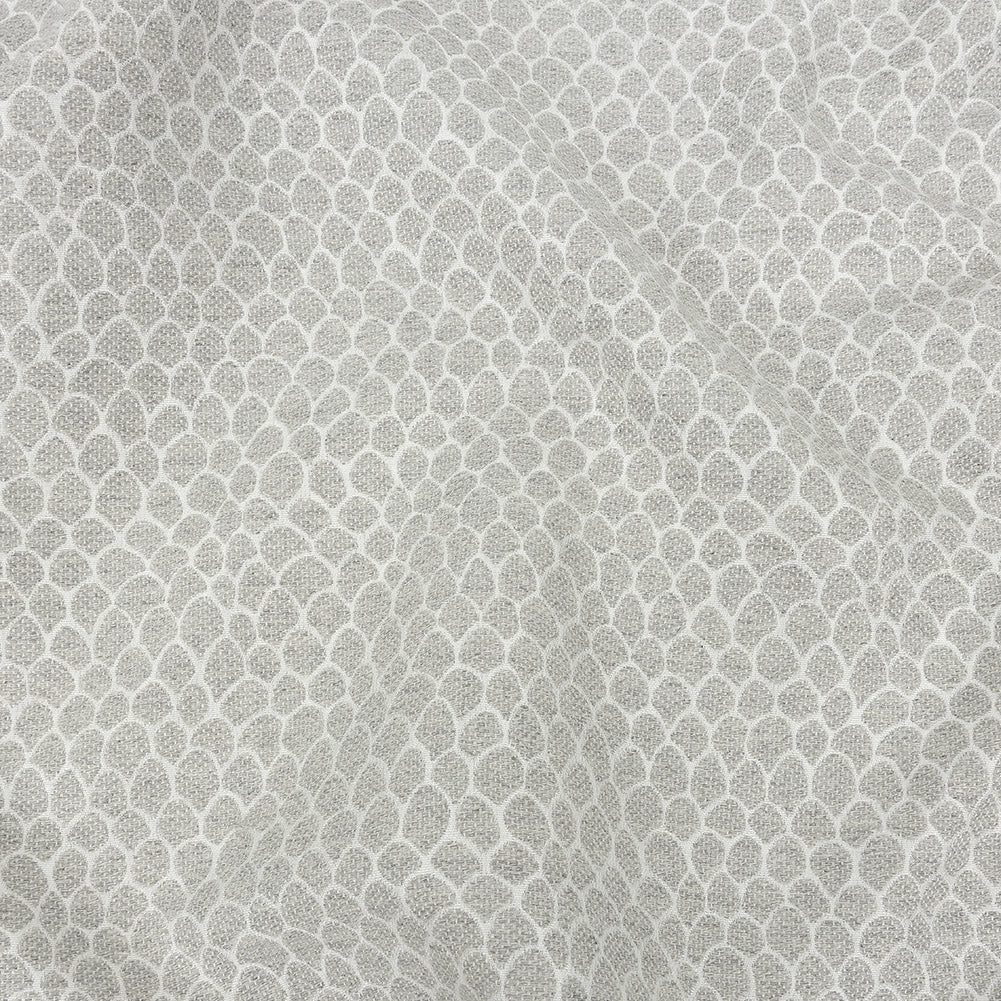 Silver Scaled Blended Polyester Jacquard Silver Scaled Blended Polyester Jacquard