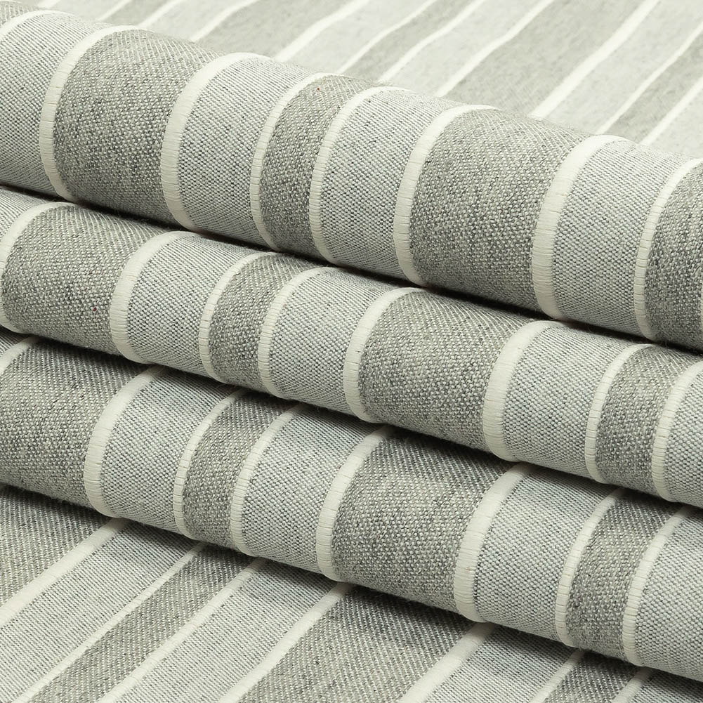 Gray and Sugar Swizzle Tactile Striped Woven - Folded Gray and Sugar Swizzle Tactile Striped Woven - Folded