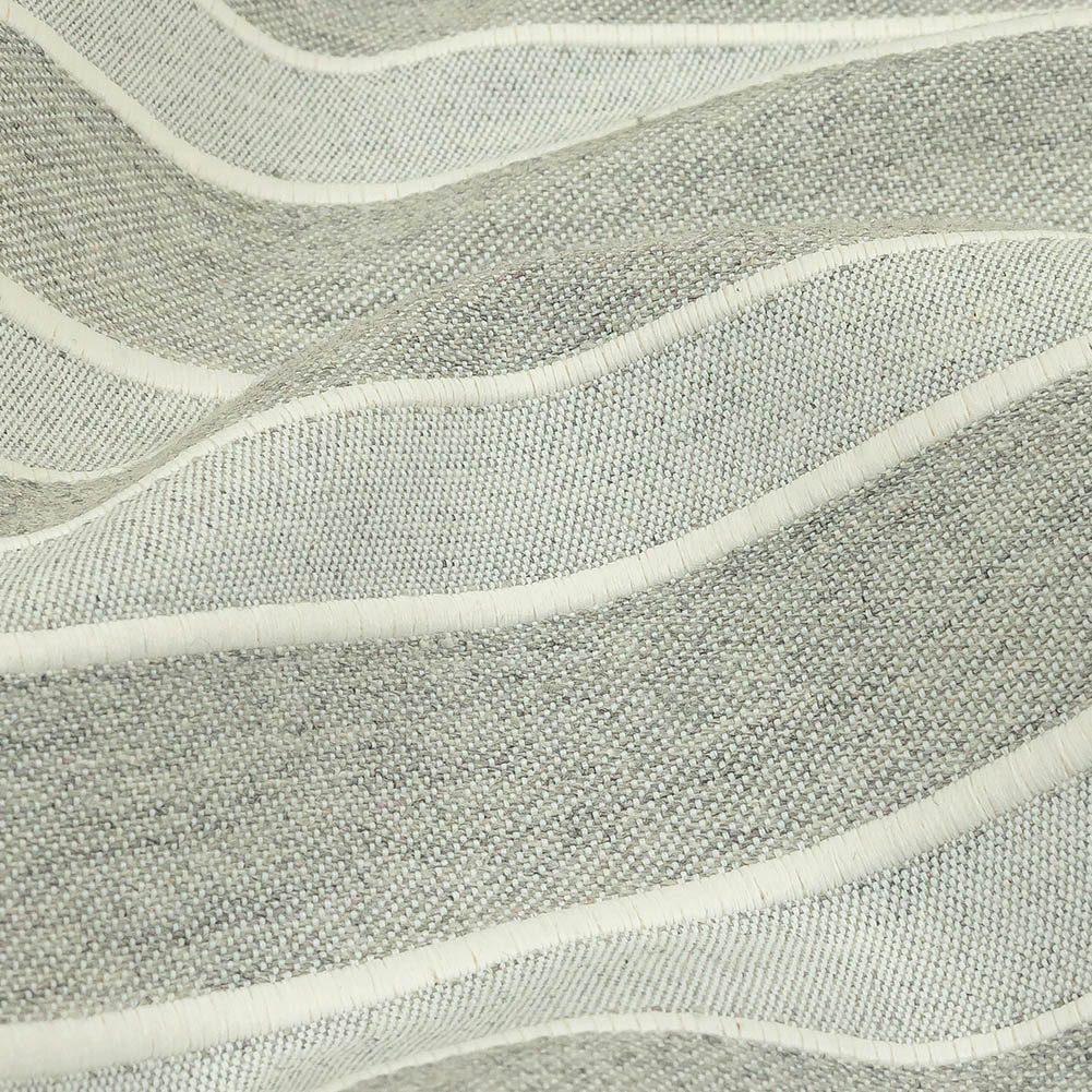 Gray and Sugar Swizzle Tactile Striped Woven - Detail Gray and Sugar Swizzle Tactile Striped Woven - Detail