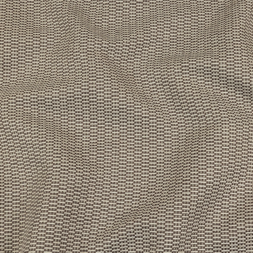 Brown and Gray Rectangles Polyester Jacquard Brown and Gray Rectangles Polyester Jacquard