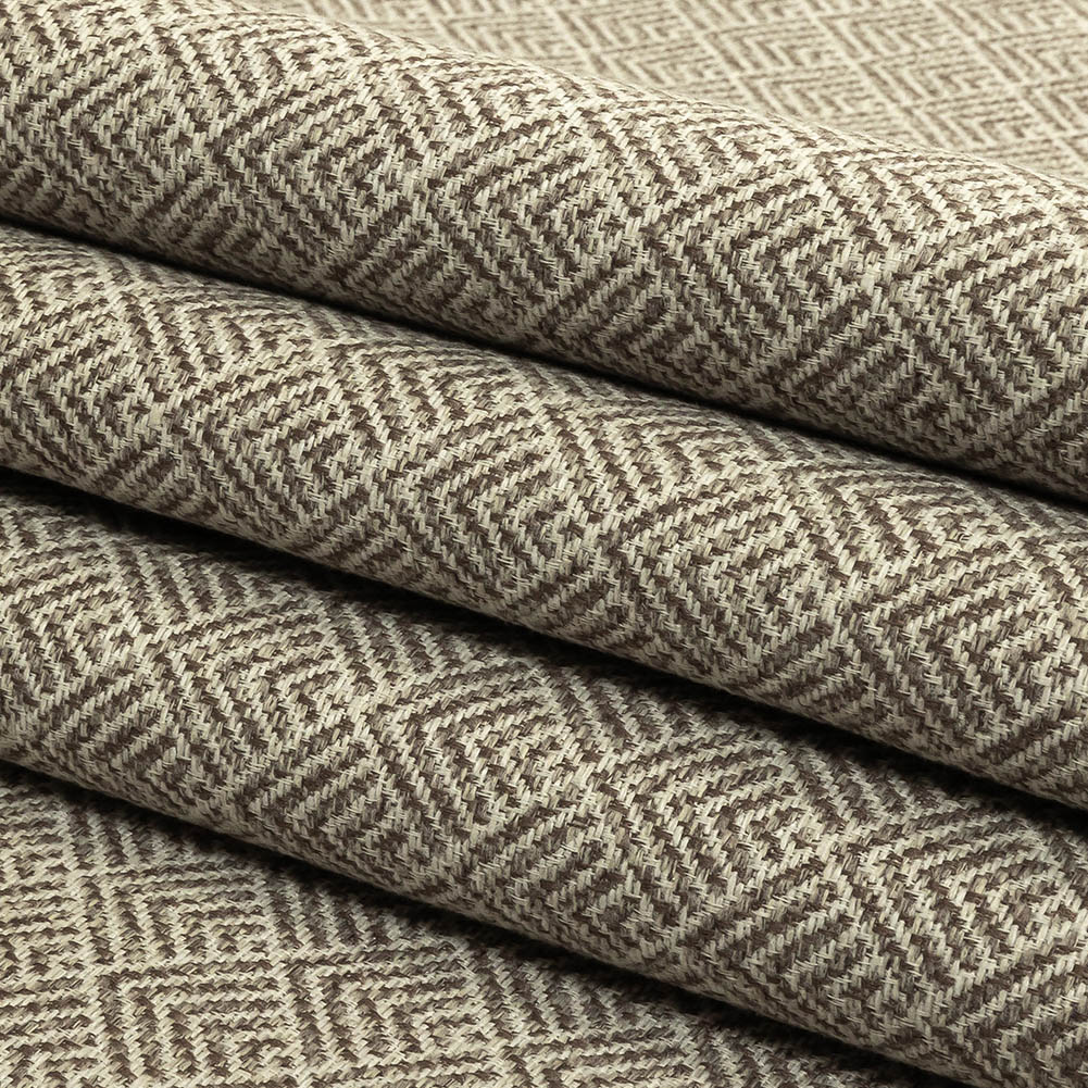 Dusty Brown and White Diamonds Upholstery Tweed - Folded Dusty Brown and White Diamonds Upholstery Tweed - Folded
