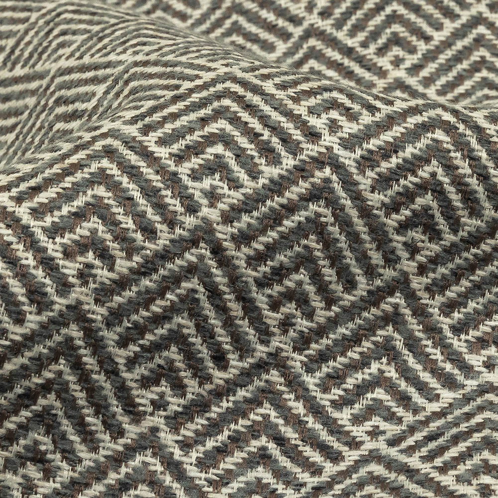 Gray and White Diamonds Upholstery Tweed Detail Gray and White Diamonds Upholstery Tweed Detail