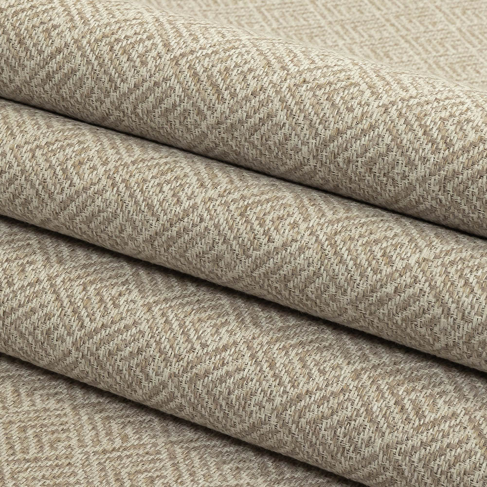 Beige and Khaki Diamonds Upholstery Tweed Folded Beige and Khaki Diamonds Upholstery Tweed Folded