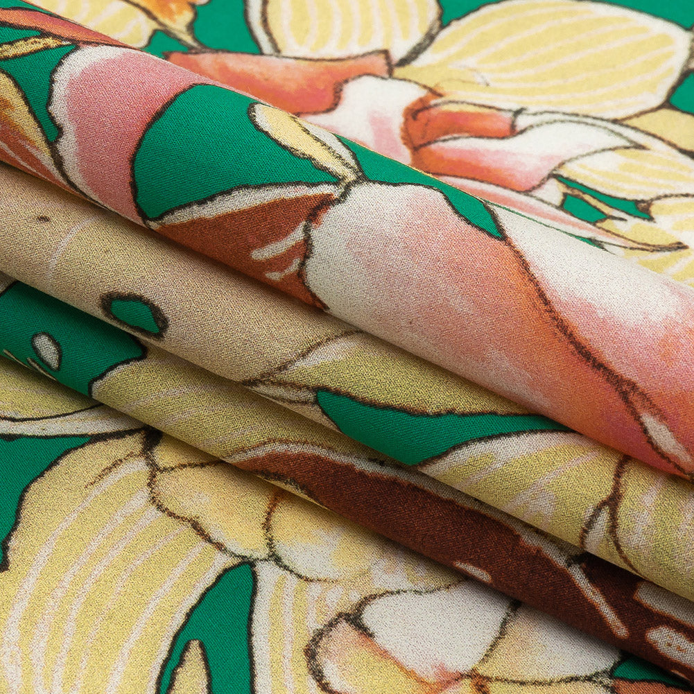 Mood Exclusive Emerald Parrotdise Cotton Shirting Folded Mood Exclusive Emerald Parrotdise Cotton Shirting Folded