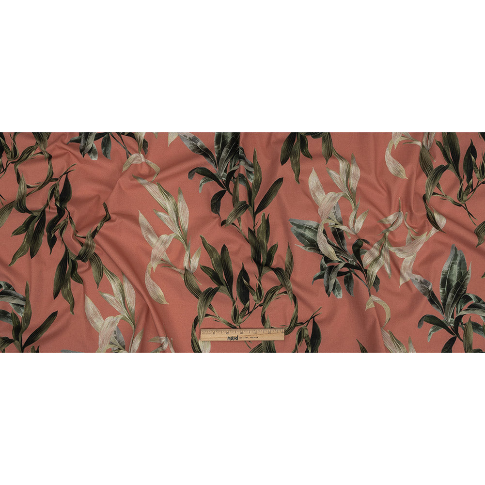 Mood Exclusive Coral To Leaf Alone Stretch Cotton Twill Full Mood Exclusive Coral To Leaf Alone Stretch Cotton Twill Full