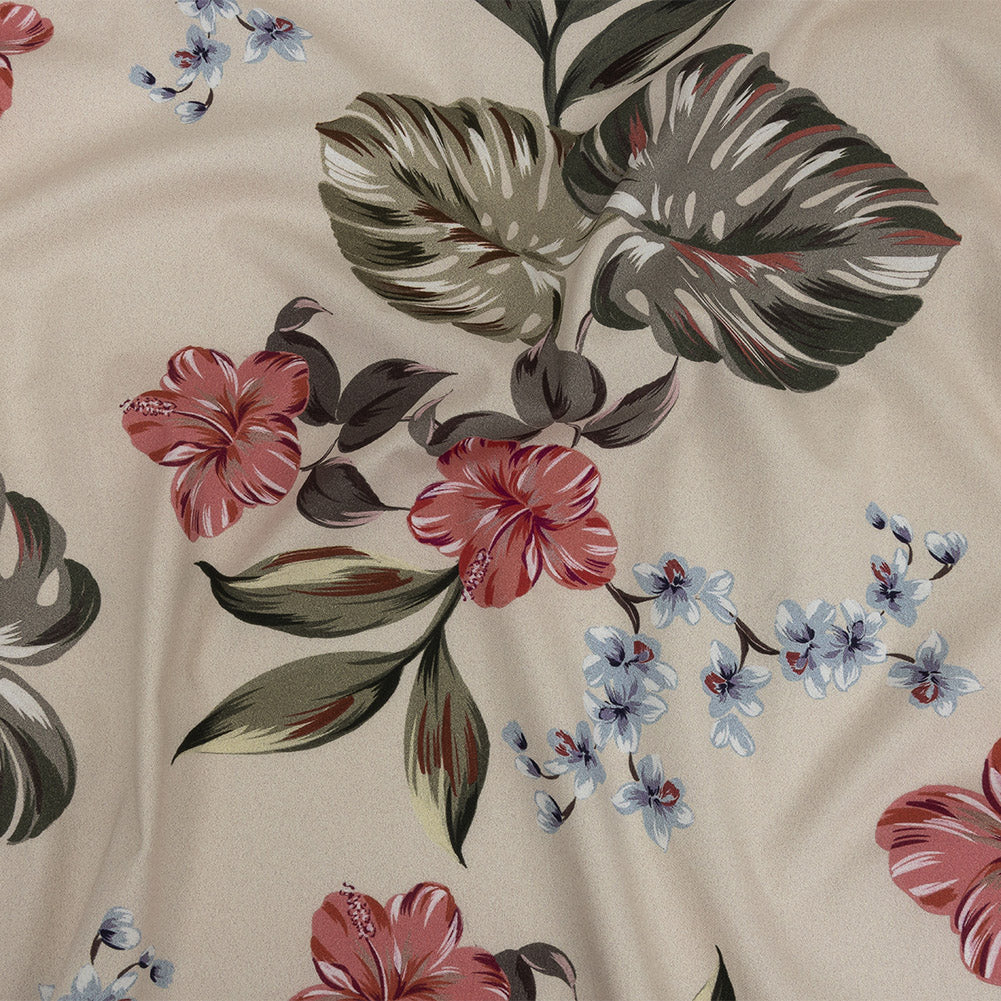 Mood Exclusive Whitecap Gray Painted Paradise Stretch Cotton Twill Mood Exclusive Whitecap Gray Painted Paradise Stretch Cotton Twill