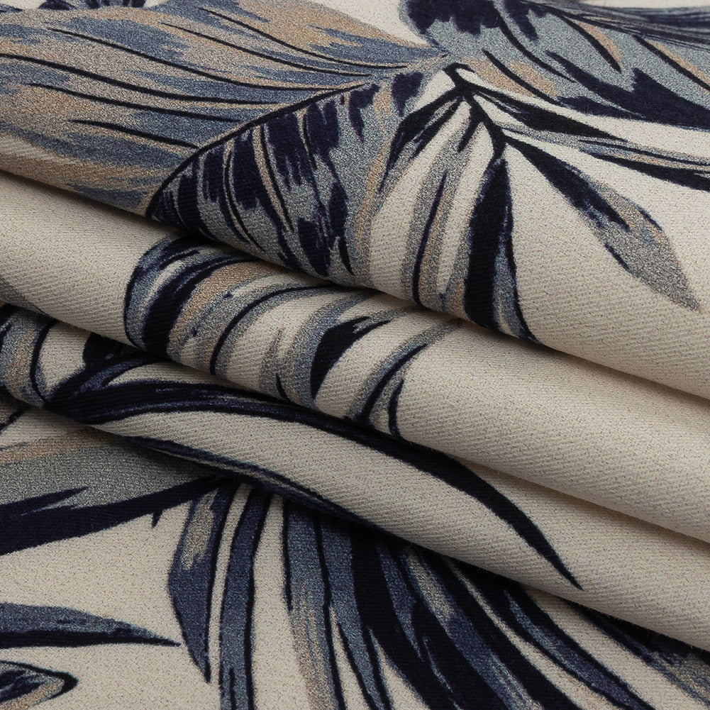 Mood Exclusive Ivory Soft Shadows Stretch Cotton Twill Folded Mood Exclusive Ivory Soft Shadows Stretch Cotton Twill Folded