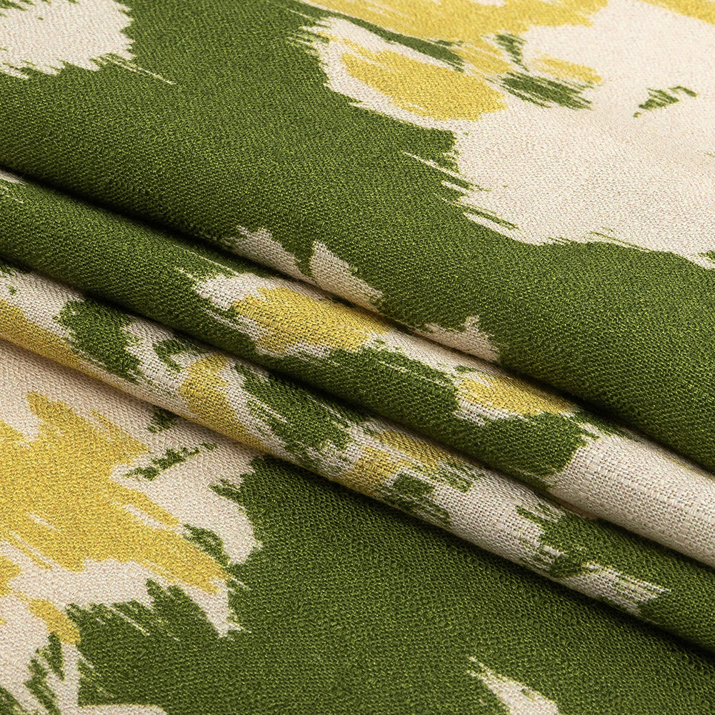 Mood Exclusive Pea Green Layers of Luxury Slubbed Viscose Woven - Folded Mood Exclusive Pea Green Layers of Luxury Slubbed Viscose Woven - Folded