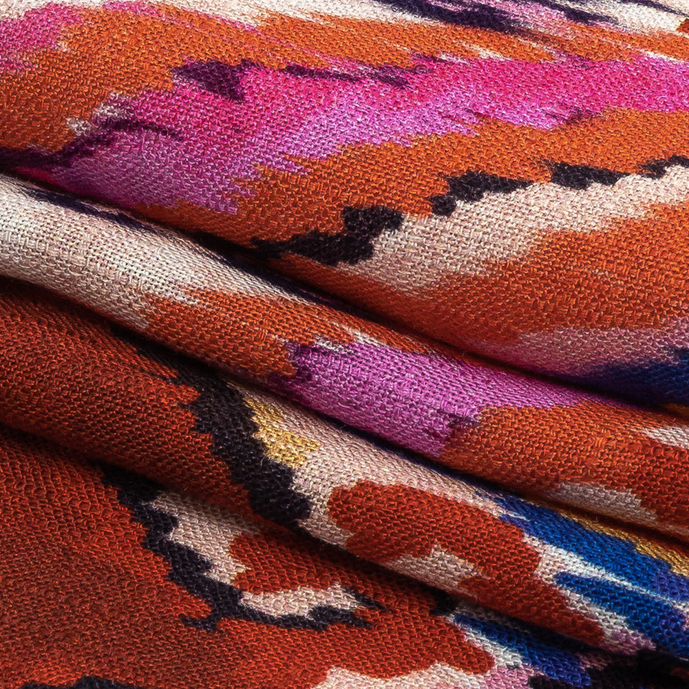 Mood Exclusive Wavy Pigmentation Slubbed Viscose Woven - Folded Mood Exclusive Wavy Pigmentation Slubbed Viscose Woven - Folded