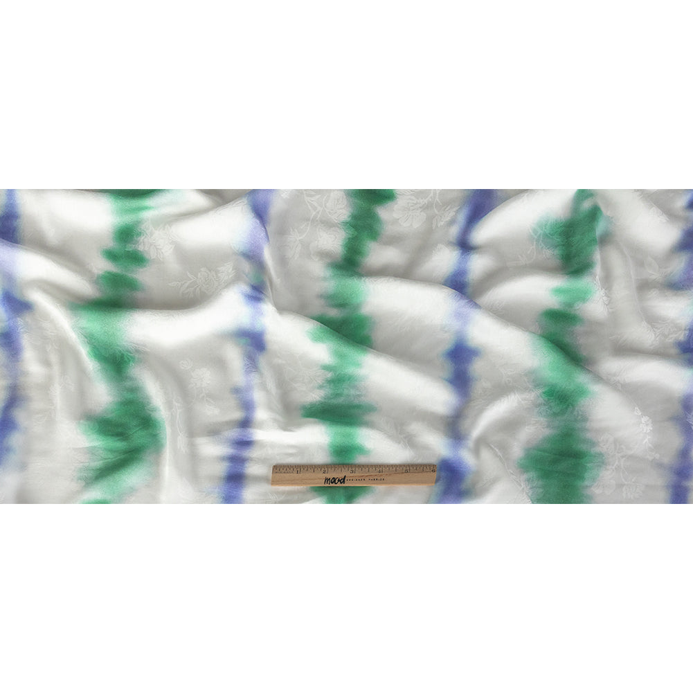 Mood Exclusive Green Cloud Writing Flowery Viscose Jacquard - Full Mood Exclusive Green Cloud Writing Flowery Viscose Jacquard - Full