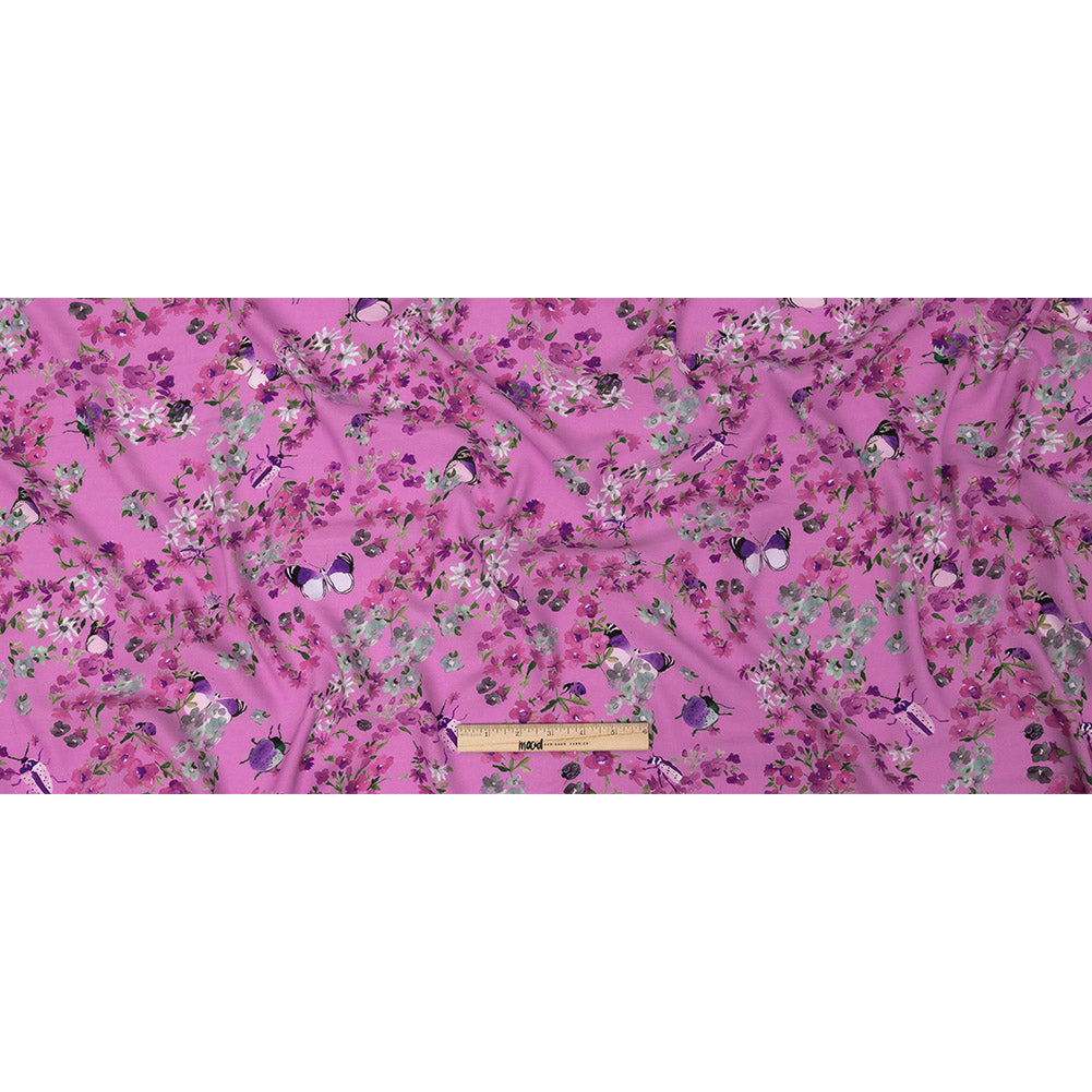 Sustainable Viscose Woven Print - Orchid Butterflies and Flowers - Mood Exclusive Mariposa Oasis Full Sustainable Viscose Woven Print - Orchid Butterflies and Flowers - Mood Exclusive Mariposa Oasis Full
