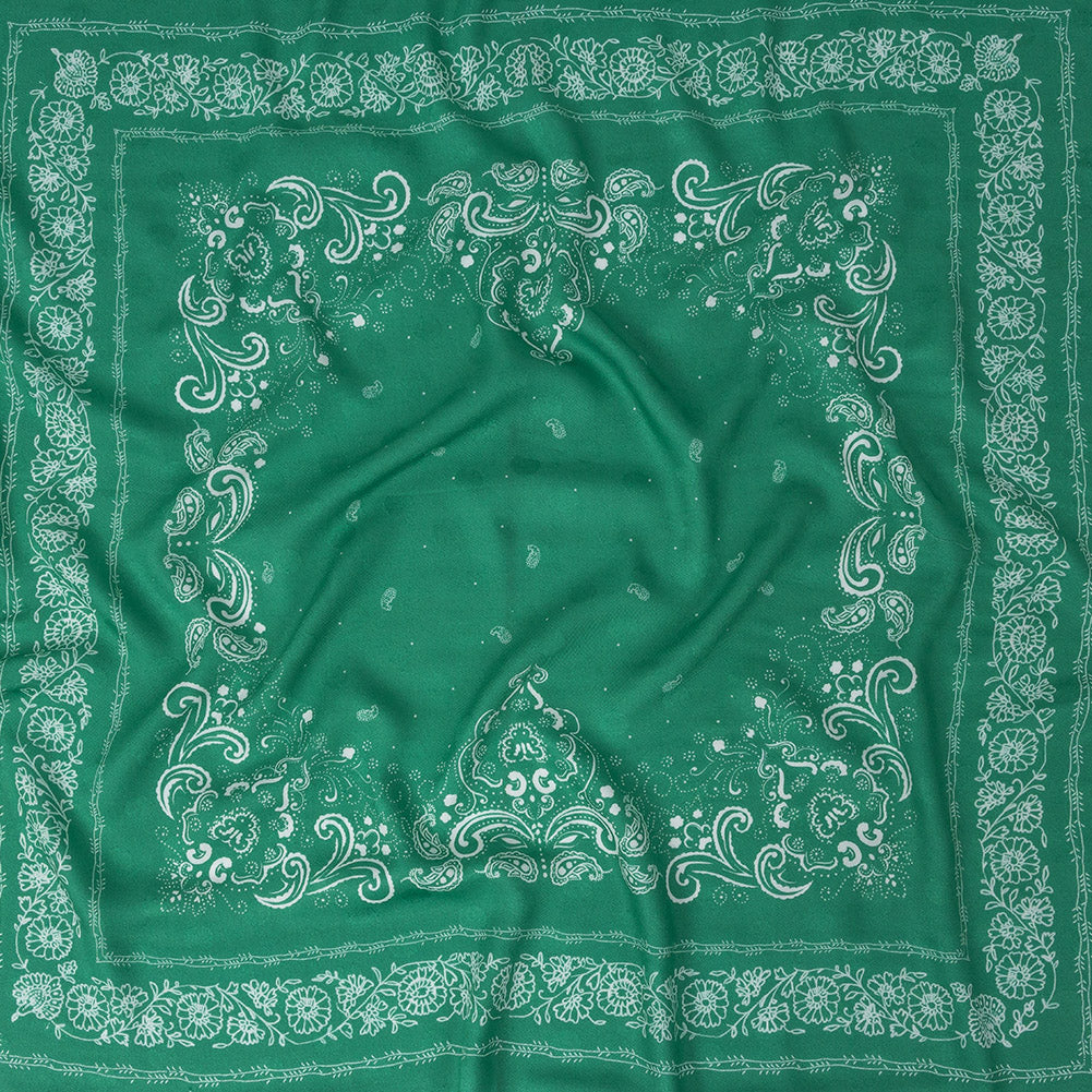 Polka Dotted Viscose Jacquard Panel - Green Floral Bandana - Mood Exclusive Dauntless Disguise Polka Dotted Viscose Jacquard Panel - Green Floral Bandana - Mood Exclusive Dauntless Disguise
