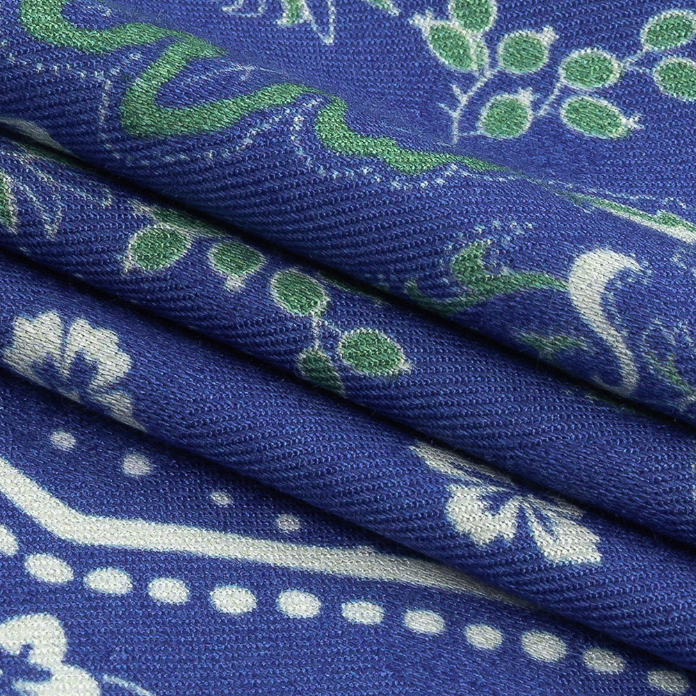 Mood Exclusive Blue Inverted Perceptions Polka Dotted Viscose Jacquard - Folded Mood Exclusive Blue Inverted Perceptions Polka Dotted Viscose Jacquard - Folded