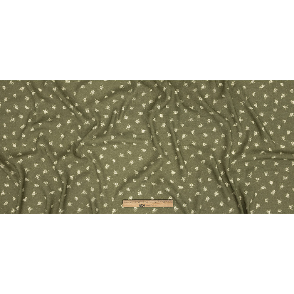 Gauzy Viscose Crepe Print - Pea Green Ditsy Floral - Mood Exclusive Rose Relic Full Gauzy Viscose Crepe Print - Pea Green Ditsy Floral - Mood Exclusive Rose Relic Full