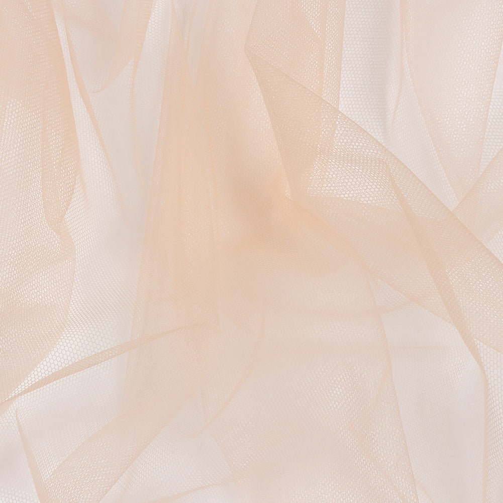 Light Peach Leonardo Soft Nylon Tulle - Folded Light Peach Leonardo Soft Nylon Tulle - Folded