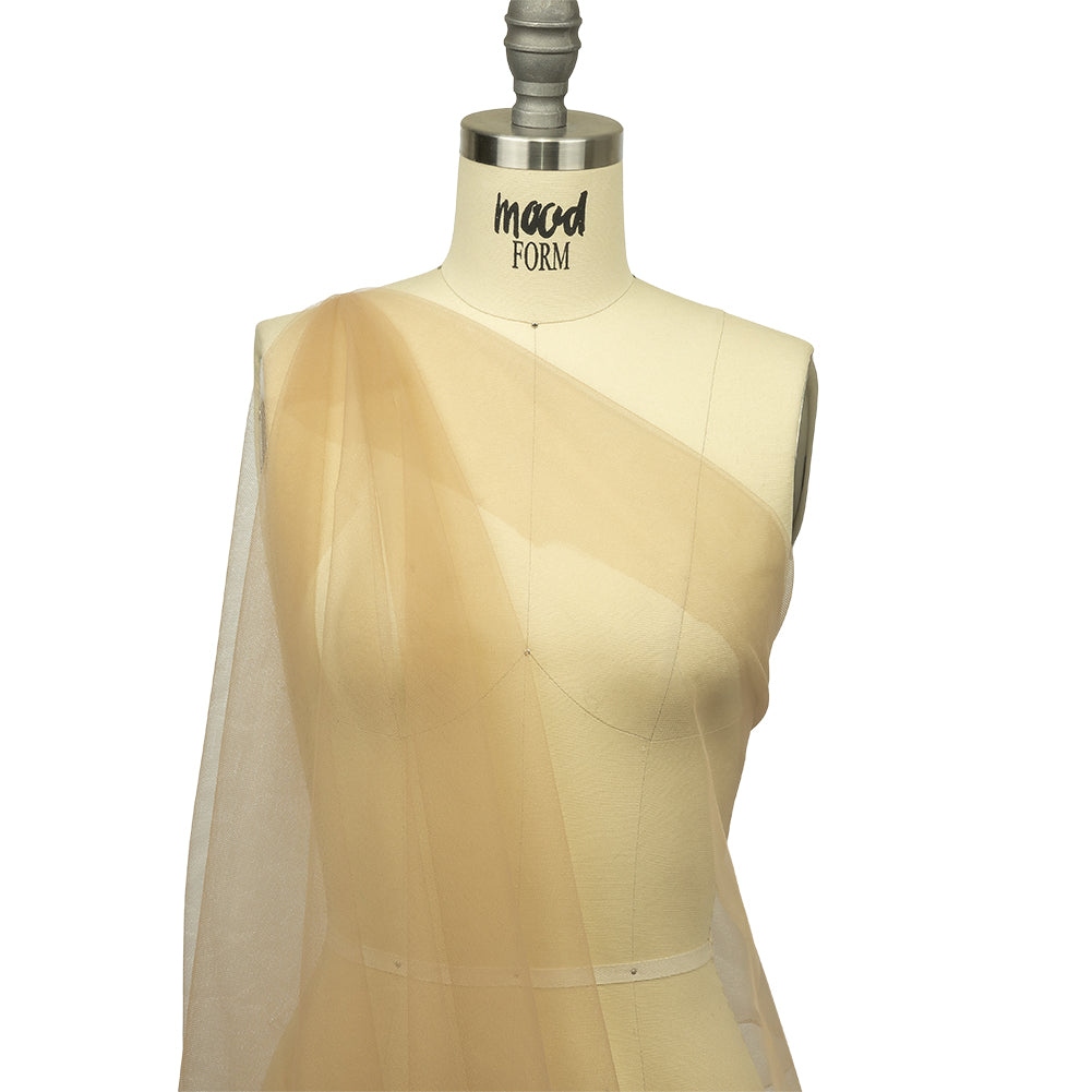 Soft Nylon Tulle - Light Mocha - Leonardo Collection Detail Soft Nylon Tulle - Light Mocha - Leonardo Collection Detail