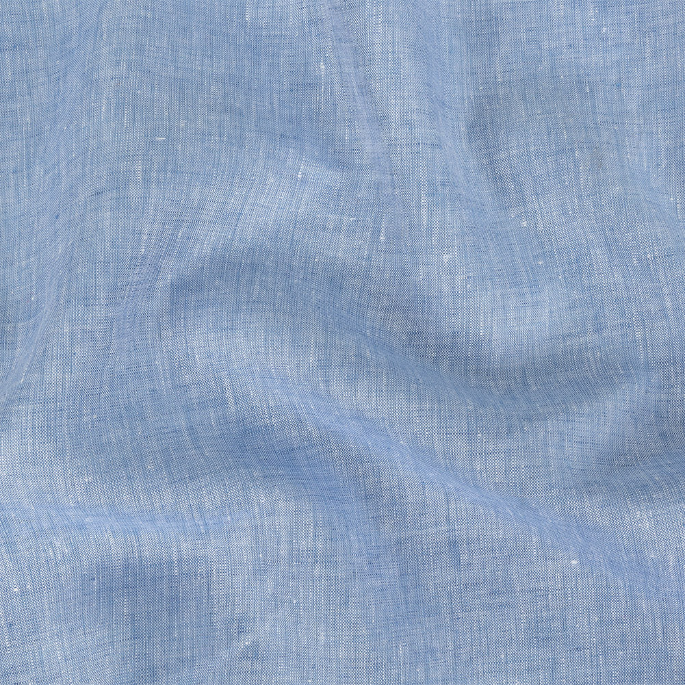 Minerva Heathered Blue Heron Lightweight Linen Chambray Minerva Heathered Blue Heron Lightweight Linen Chambray