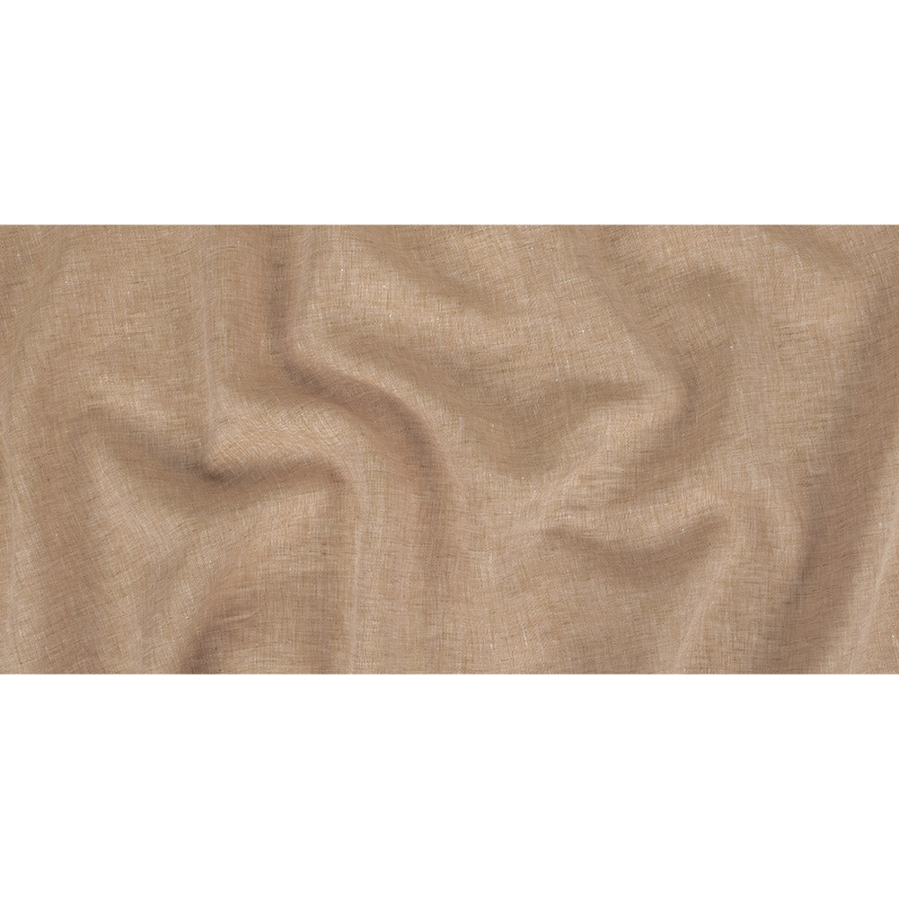 Lightweight Linen Chambray - Heathered Warm Sand - Minerva Collection Folded Lightweight Linen Chambray - Heathered Warm Sand - Minerva Collection Folded