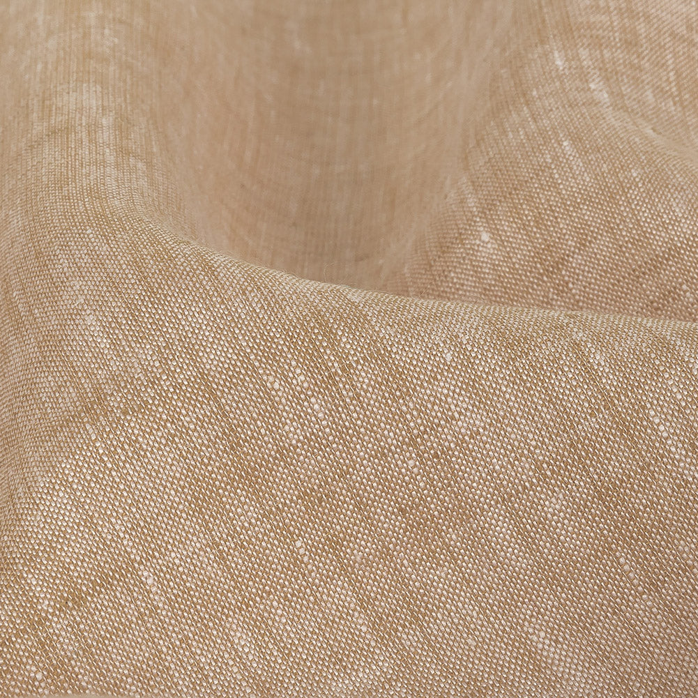 Lightweight Linen Chambray - Heathered Warm Sand - Minerva Collection Full Lightweight Linen Chambray - Heathered Warm Sand - Minerva Collection Full