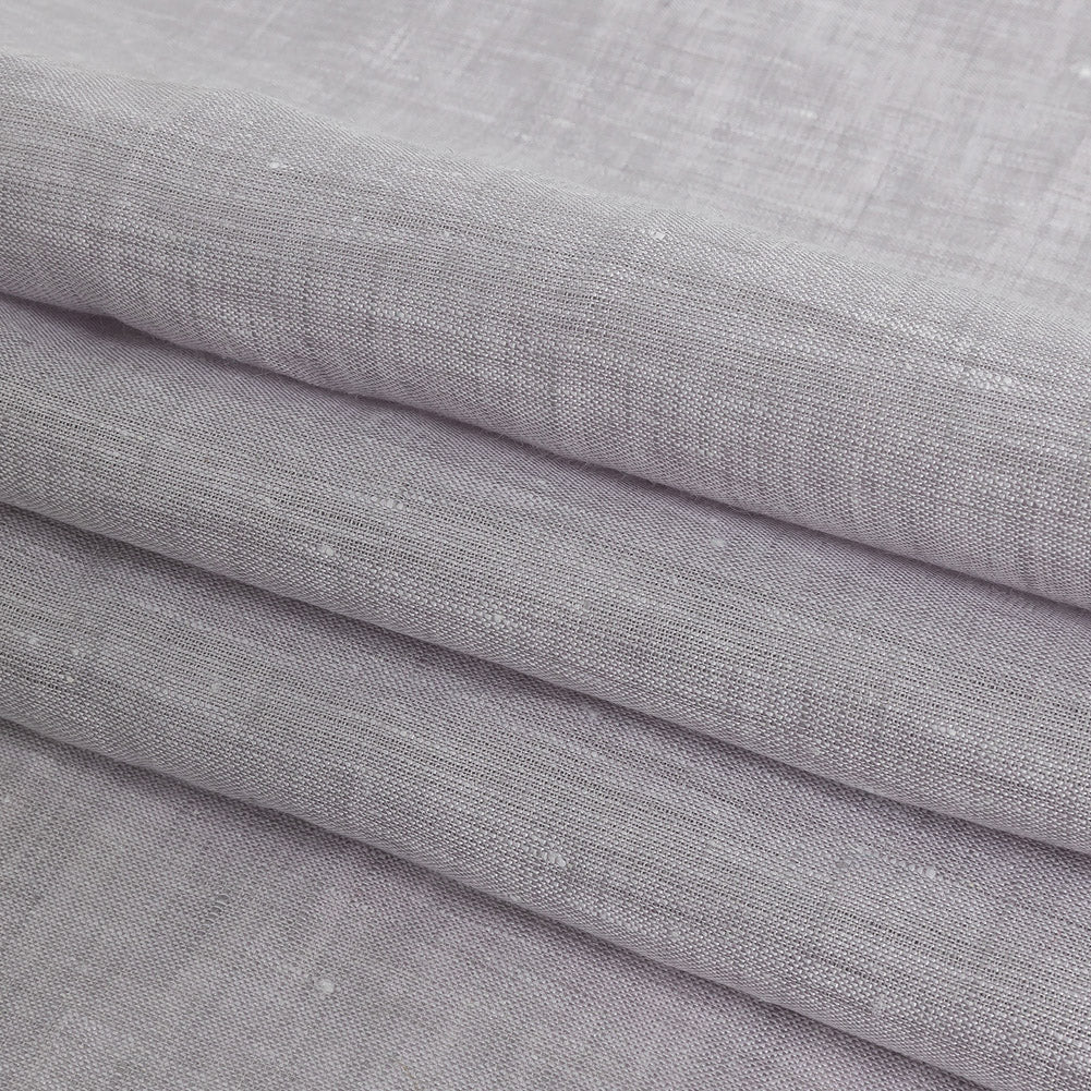 Lightweight Linen Chambray - Heathered Lilac Gray - Minerva Collection Detail Lightweight Linen Chambray - Heathered Lilac Gray - Minerva Collection Detail