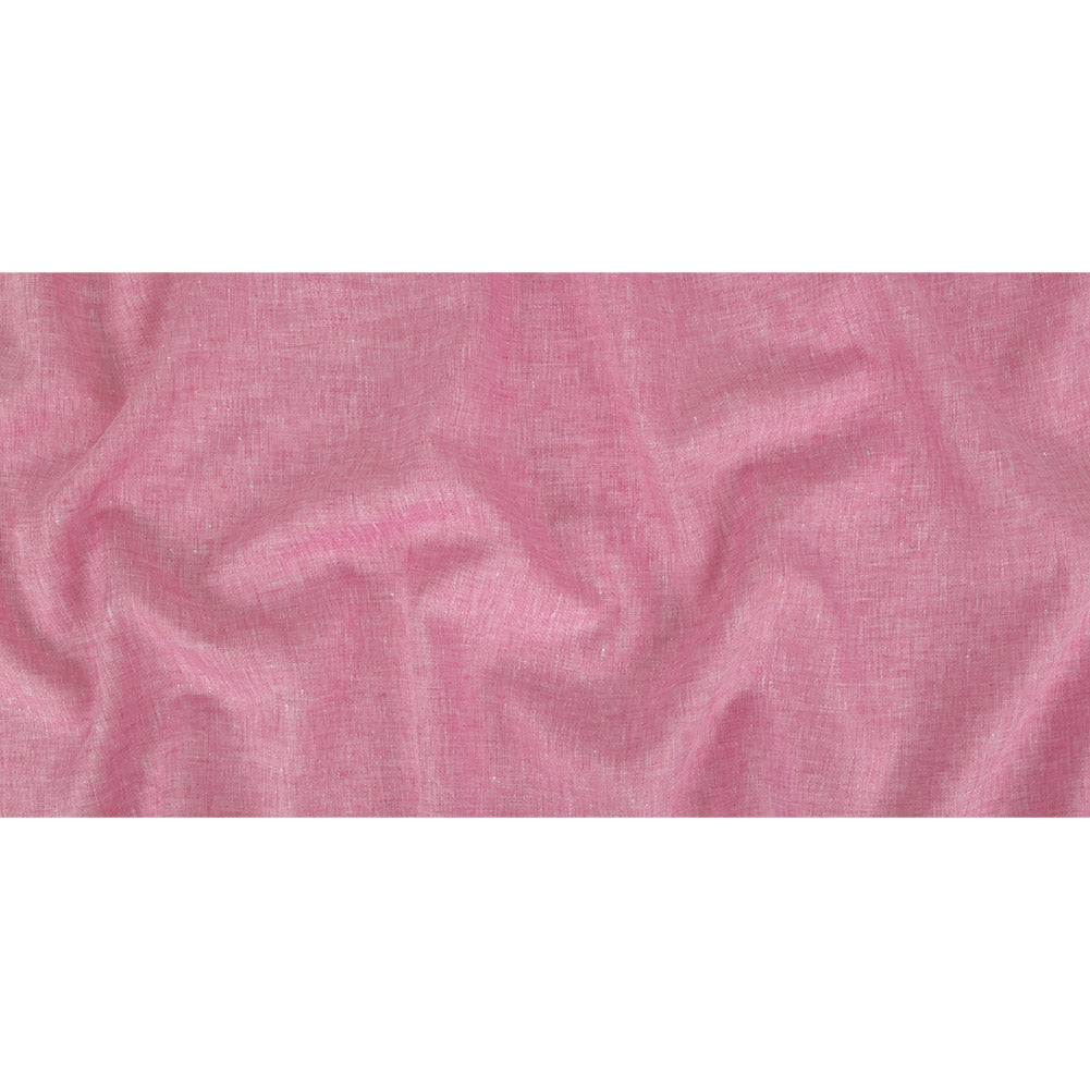 Minerva Heathered Begonia Pink Lightweight Linen Chambray - Folded Minerva Heathered Begonia Pink Lightweight Linen Chambray - Folded