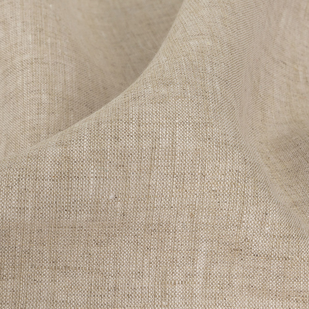 Minerva Heathered Beige Lightweight Linen Chambray - Full Minerva Heathered Beige Lightweight Linen Chambray - Full