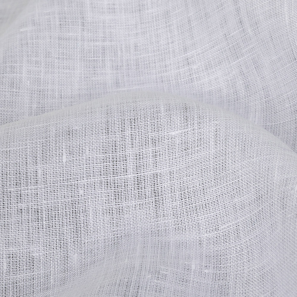 Lightweight Linen Chambray - White Alyssum - Minerva Collection Full Lightweight Linen Chambray - White Alyssum - Minerva Collection Full