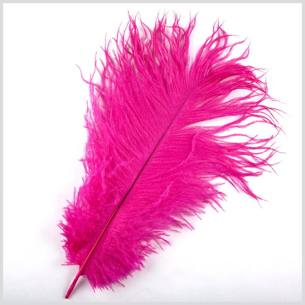 Hot Pink Ostrich Feather - 10-12 Hot Pink Ostrich Feather - 10-12