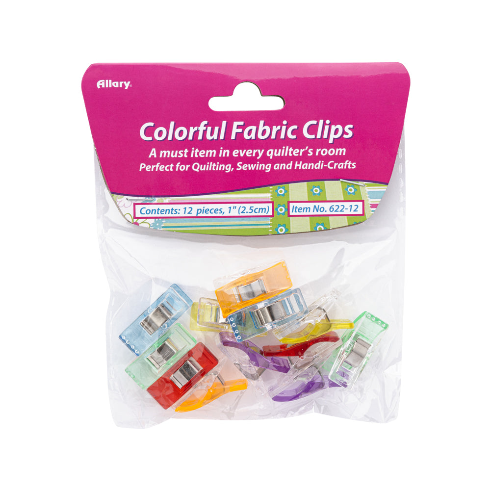 Allary Fabric Clips - Multicolored - 12 Count Allary Fabric Clips - Multicolored - 12 Count